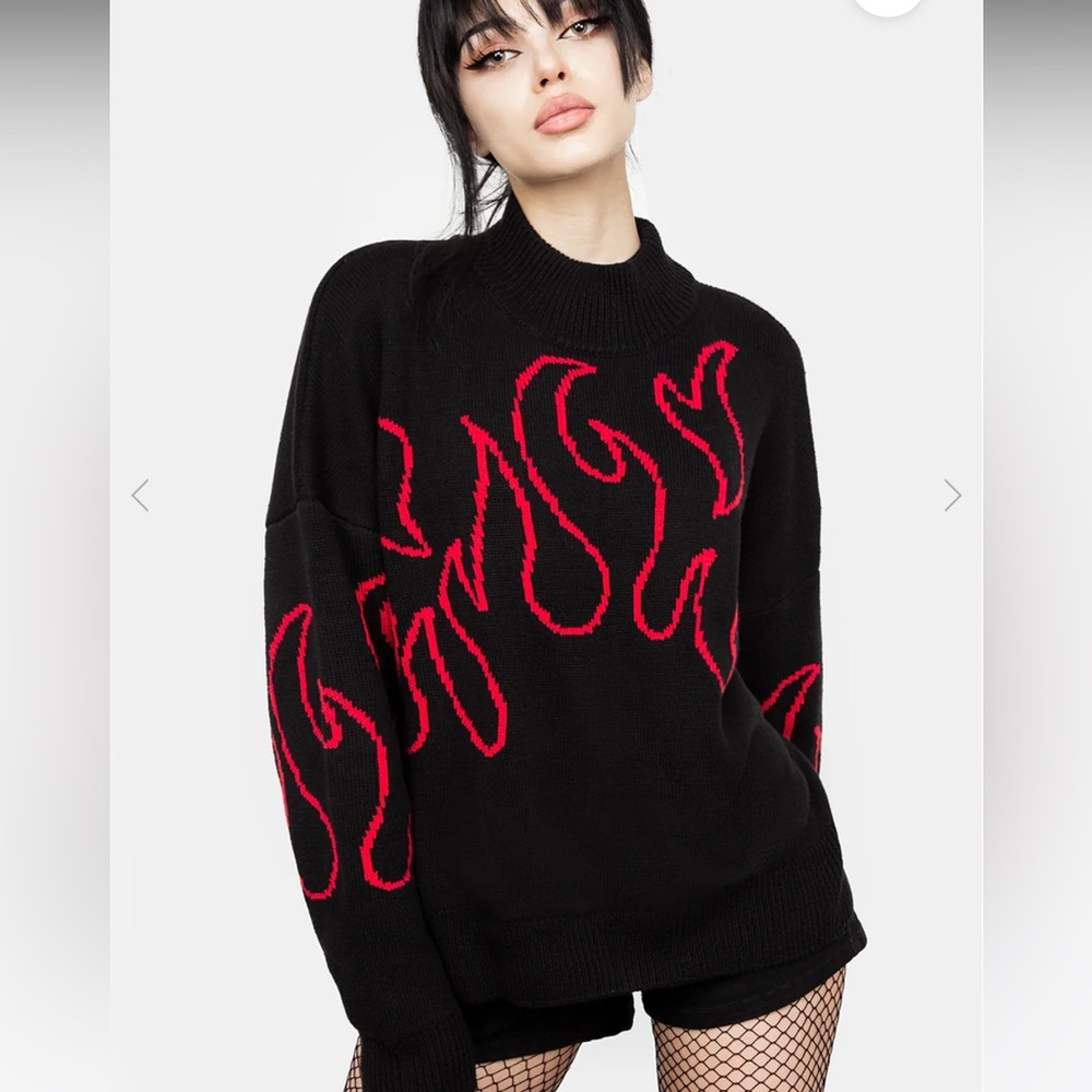 Flame Knit Sweater - Disturbia